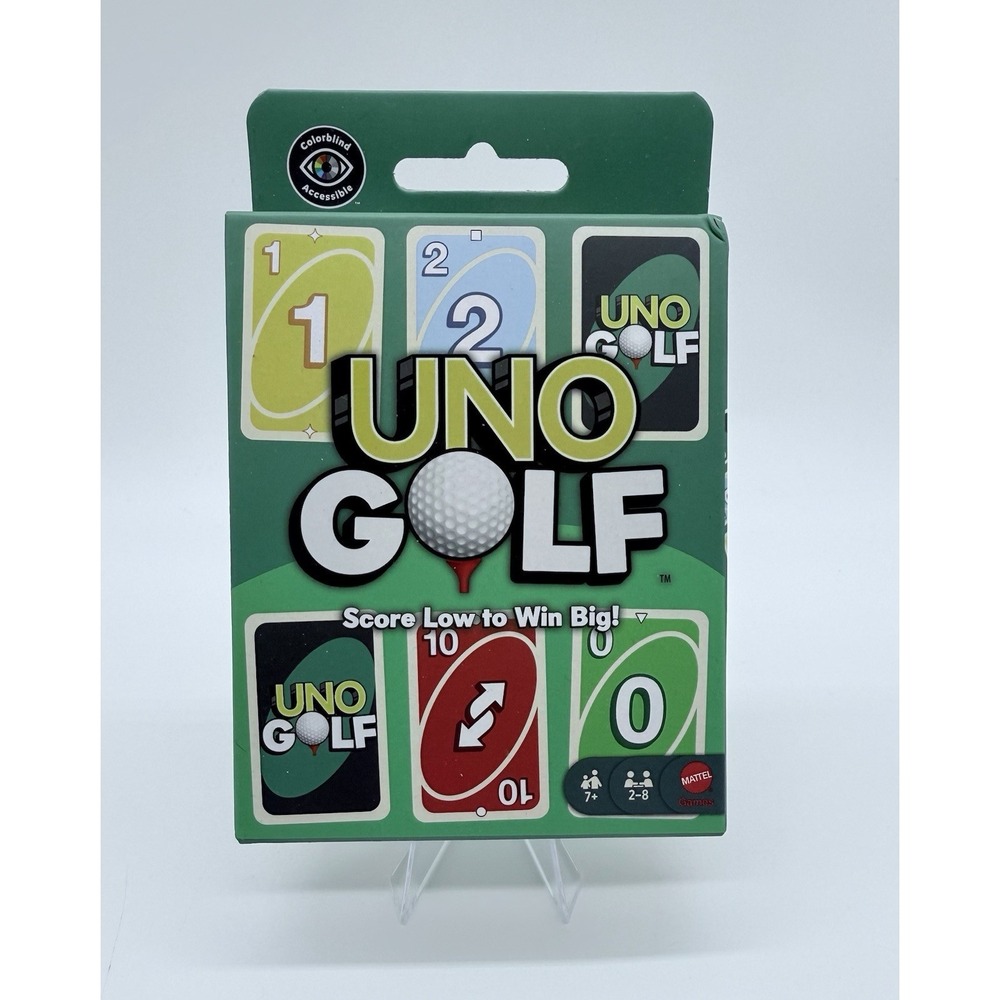 UNO GOLF 2025 Mattel Score Low/Win BIG Special Edition Card Game NEW‎